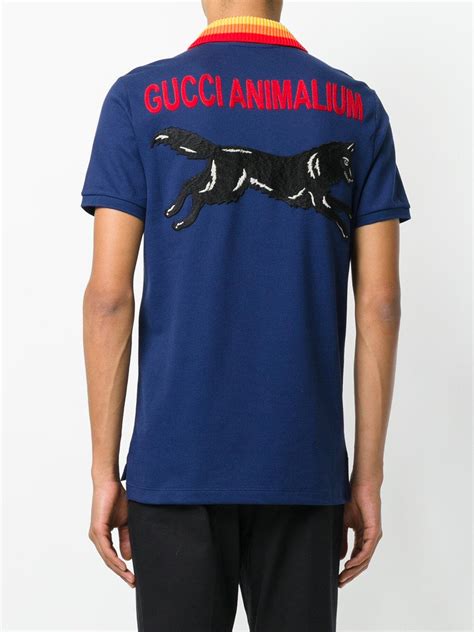 gucci wolf polo|Gucci polos for men.